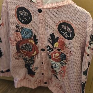 Floral Pink Hooded Jacket